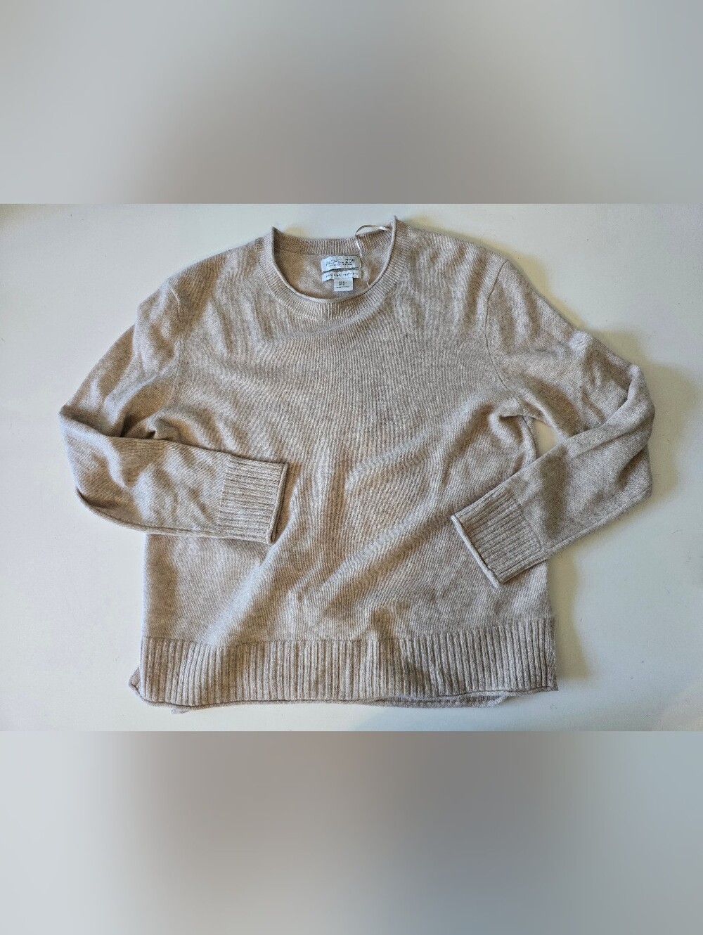 Rachel Zoe Beige Rollneck Cashmere Sweater M